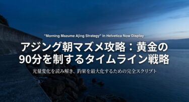 アジングの朝マズメ攻略！釣れる時間とルアーの色やアクション
