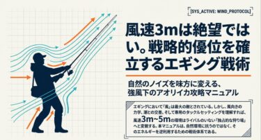 エギングは風速3mが限界？風向き別の影響と強風対策を徹底解説